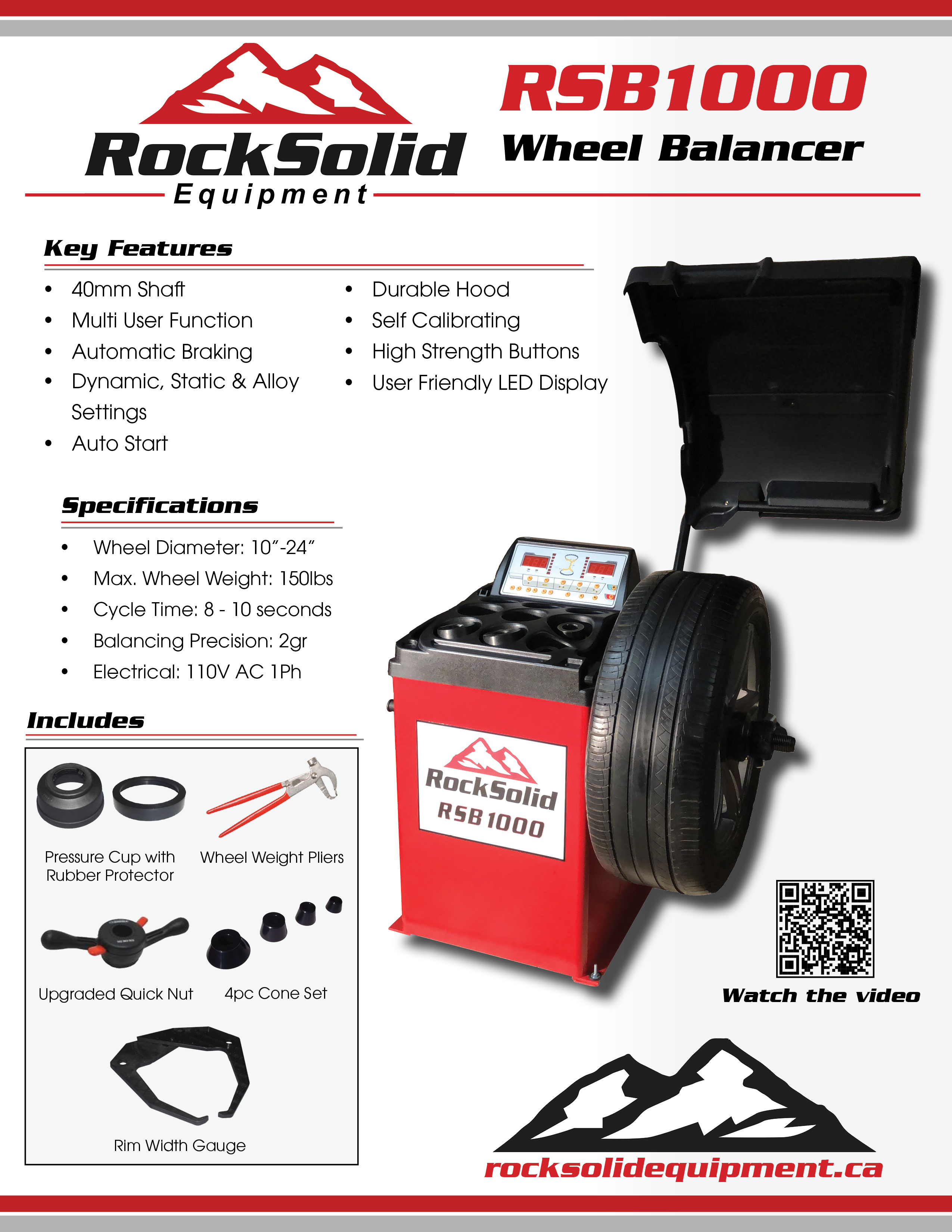 RSB1000 Wheel Balancer